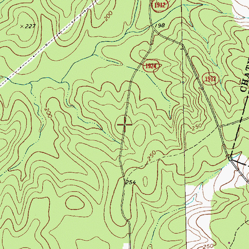 Topographic Map of Township of Cape Fear, NC