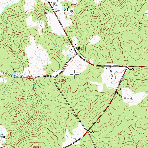 Topographic Map of Township of Hadley, NC