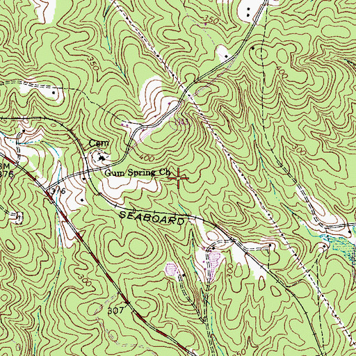 Topographic Map of Township of Haw River, NC