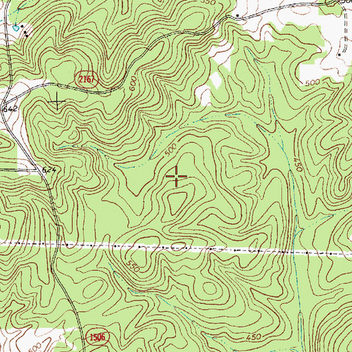Topographic Map of Township of Hickory Mountain, NC