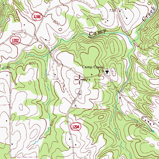 Topographic Map of River Township 1 (historical), NC