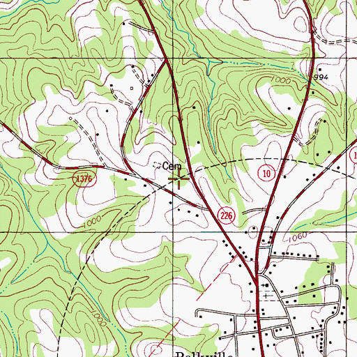 Topographic Map of Polkville Township 8 (historical), NC