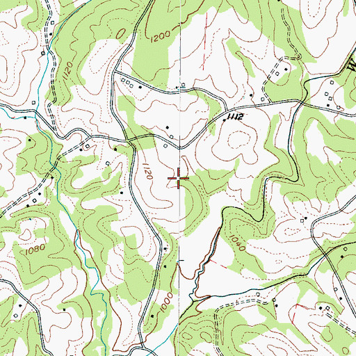 Topographic Map of Casar Township 11 (historical), NC