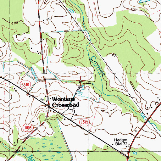 Topographic Map of Township of Western Prong, NC