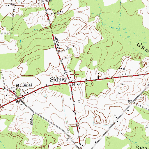 Topographic Map of Township of Williams, NC