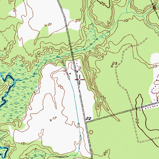 Topographic Map of Township 7, NC