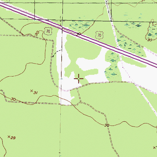 Topographic Map of Township 8, NC