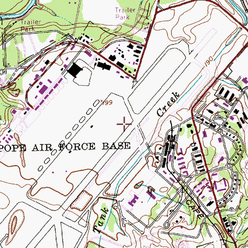 Topographic Map of Township of Manchester, NC