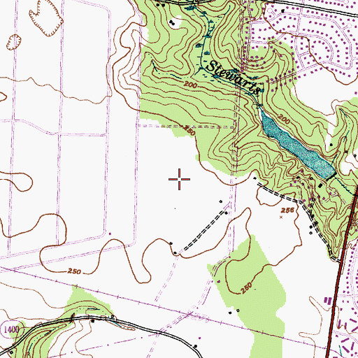 Topographic Map of Township of Seventy-First, NC