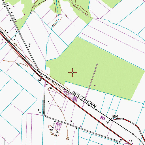 Topographic Map of Township of Moyock, NC