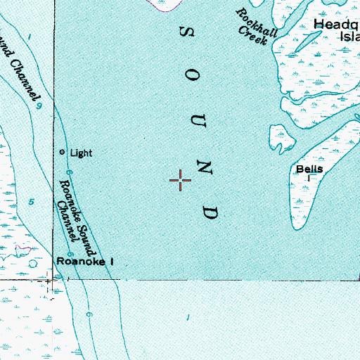 Topographic Map of Township of Nags Head, NC