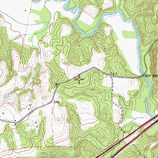 Topographic Map of Township of Calahaln, NC