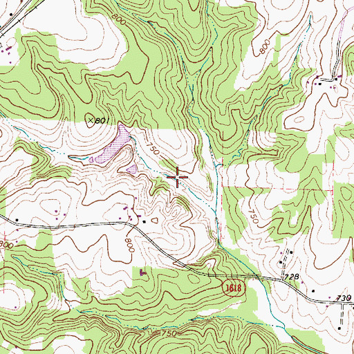 Topographic Map of Township of Shady Grove, NC