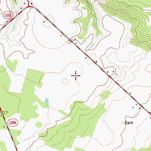 Topographic Map of Township of Faison, NC