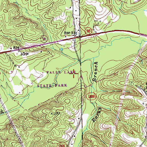 Topographic Map of Township of Carr, NC