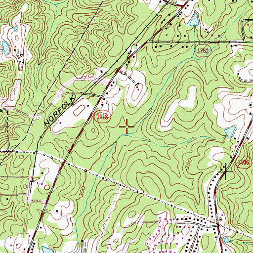 Topographic Map of Township of Triangle, NC