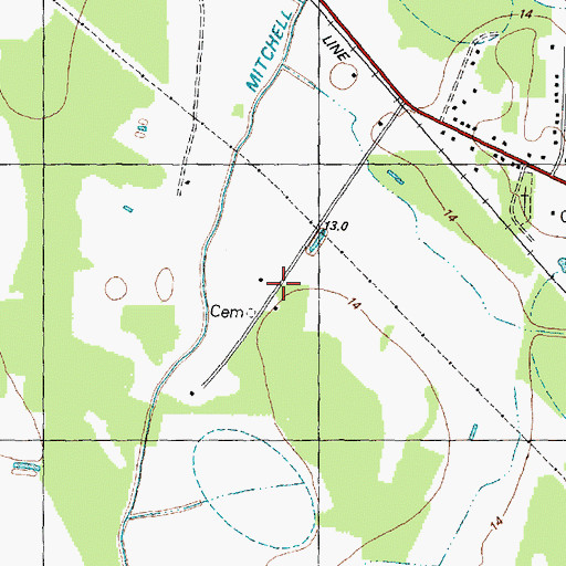 Topographic Map of Township 2-Lower Conetoe, NC