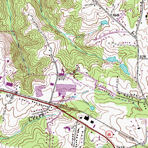 Topographic Map of Township of Kernersville, NC
