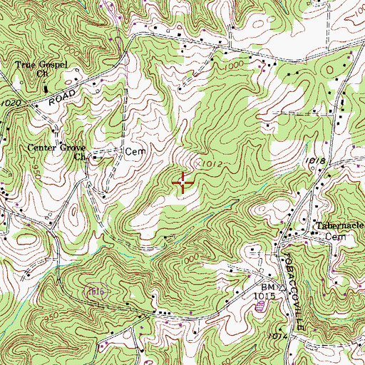 Topographic Map of Township of Old Richmond, NC