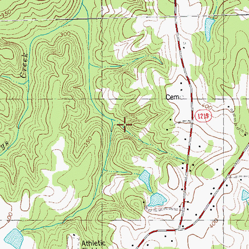 Topographic Map of Township of Franklinton, NC