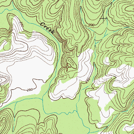 Topographic Map of Township of Sandy Creek, NC
