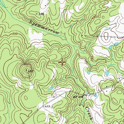 Topographic Map of Township of Sassafras Fork, NC