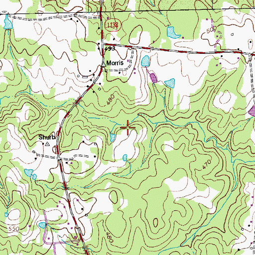Topographic Map of Township of Tally Ho, NC