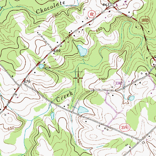 Topographic Map of Township of Greene, NC