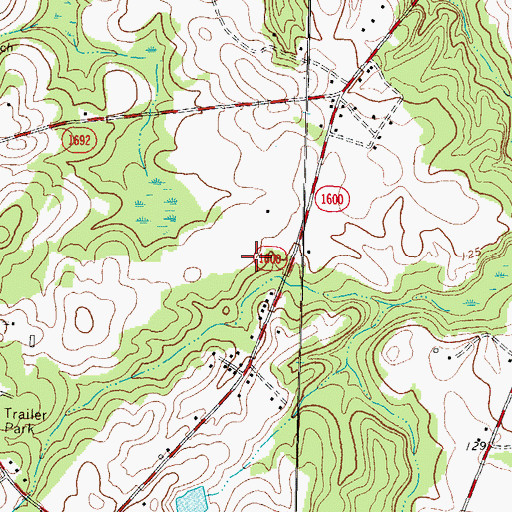 Topographic Map of Township of Weldon, NC