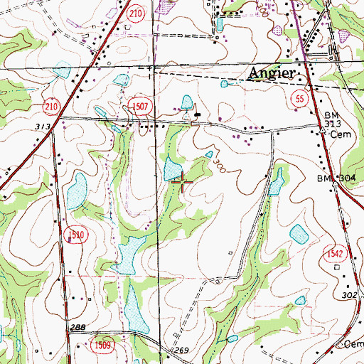 Topographic Map of Township of Black River, NC