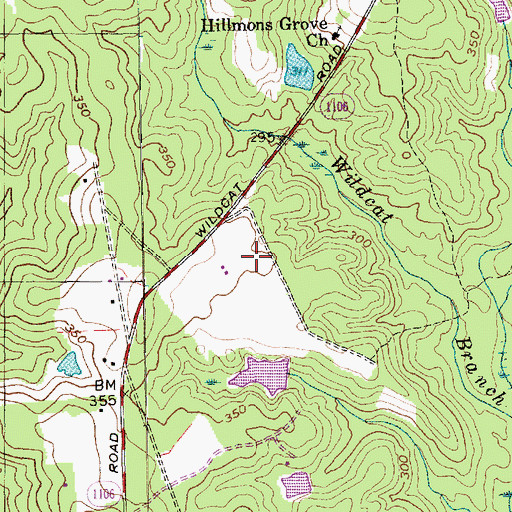Topographic Map of Township of Johnsonville, NC