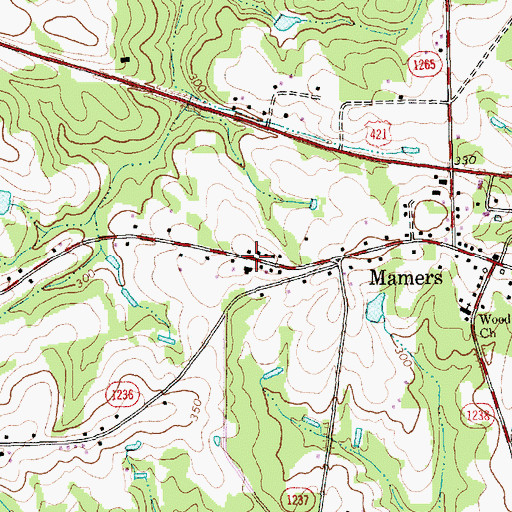 Topographic Map of Township of Upper Little River, NC