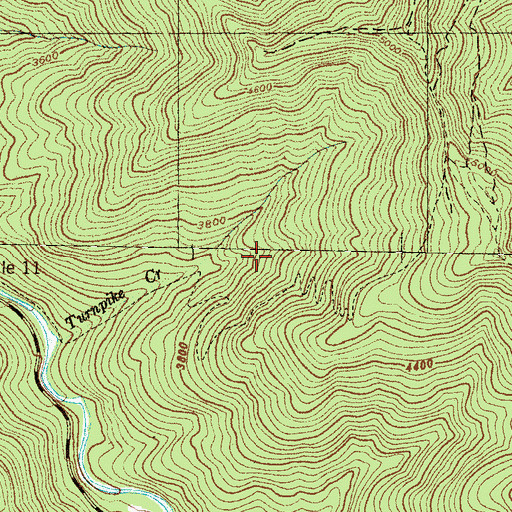 Topographic Map of Township of Cecil, NC