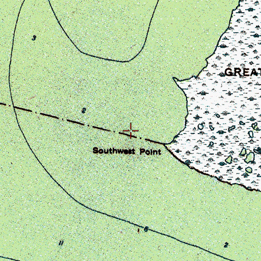 Topographic Map of Township of Swan Quarter, NC