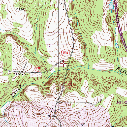 Topographic Map of Township of Bethany, NC