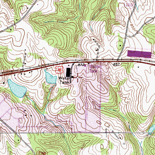 Topographic Map of Township of Chambersburg, NC