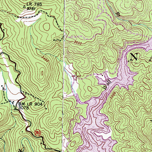 Topographic Map of Township of Canada, NC