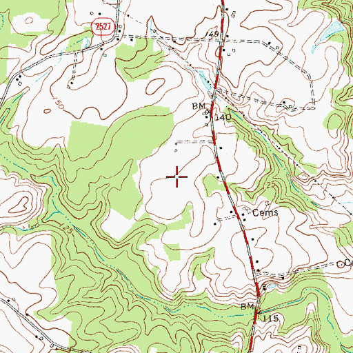 Topographic Map of Township of Boon Hill, NC