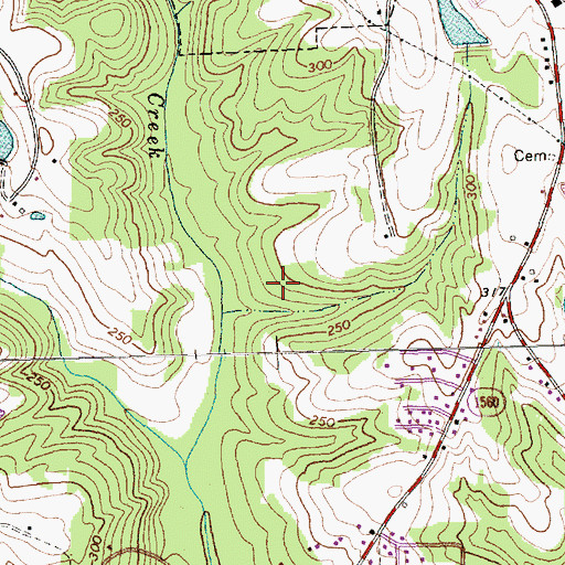 Topographic Map of Township of Clayton, NC