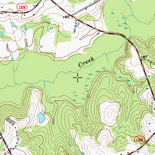 Topographic Map of Township of Elevation, NC