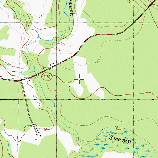 Topographic Map of Township 5-Tuckahoe, NC