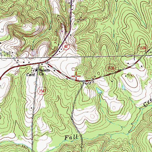 Topographic Map of Township 3-Cape Fear, NC