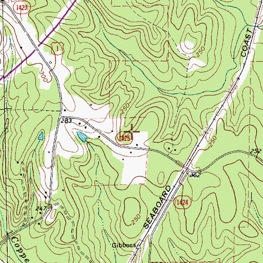 Topographic Map of Township 4-Deep River, NC