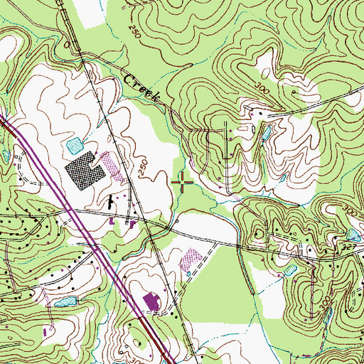 Topographic Map of Township 6-West Sanford, NC