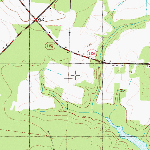 Topographic Map of Township of Trent, NC