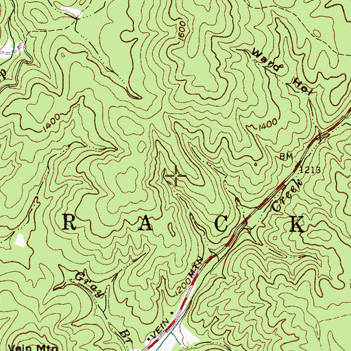 Topographic Map of Township of Brackett, NC