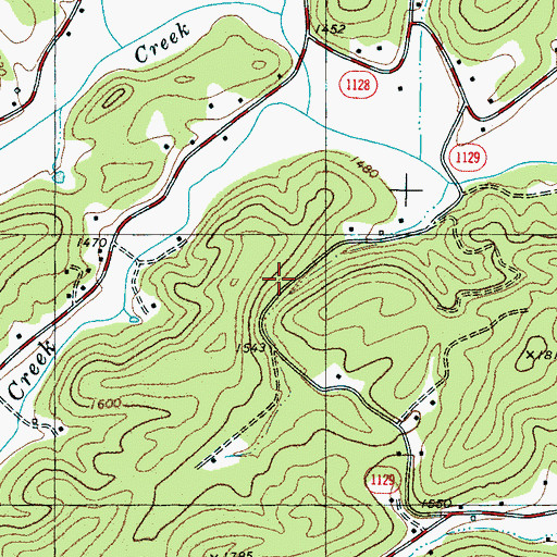 Topographic Map of Township of Crooked Creek, NC