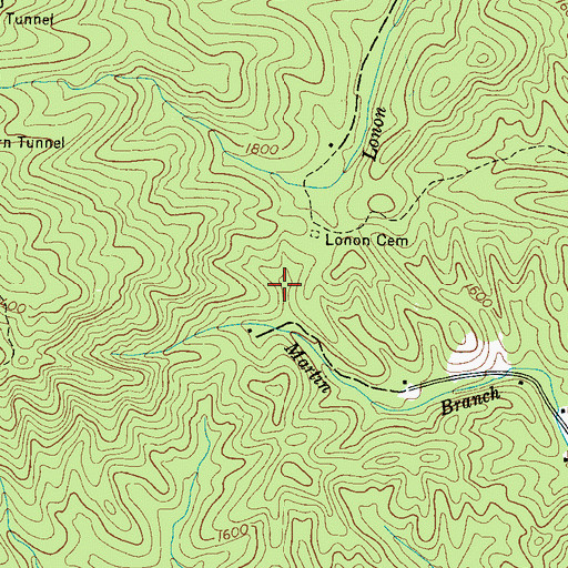 Topographic Map of Township of North Cove, NC
