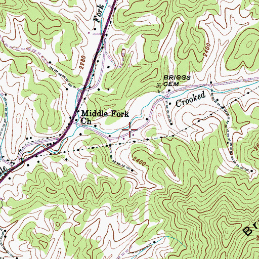 Topographic Map of Township 4-Beech Glenn, NC