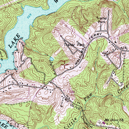 Topographic Map of Township 2-Berryhill, NC